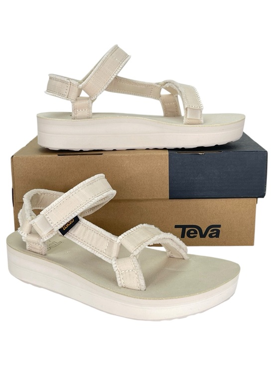 Teva Shoes - Teva Terragrip Cream Fringe Strappy Womens Sandals Size 5M